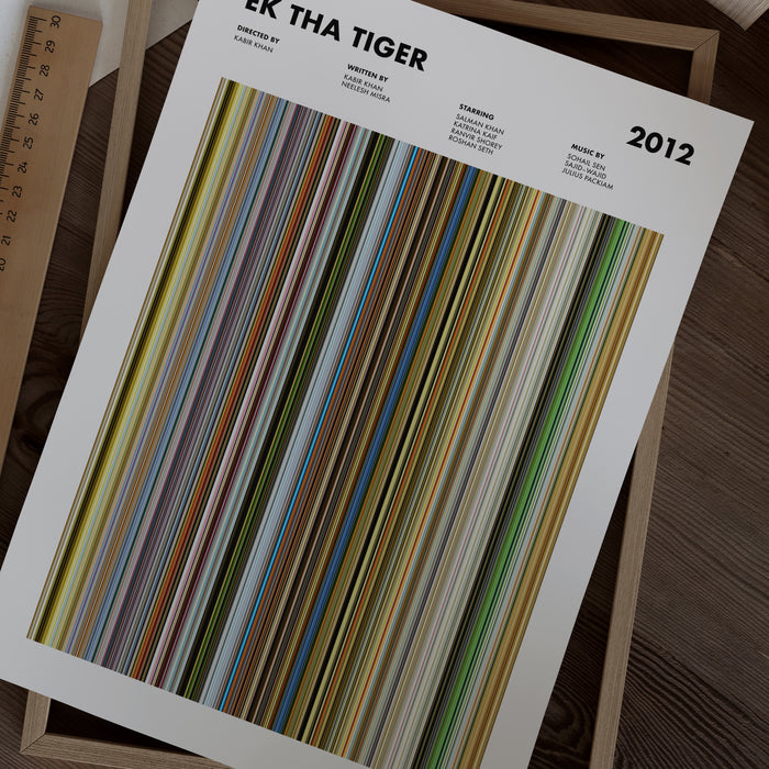 Ek Tha Tiger Movie Barcode Poster