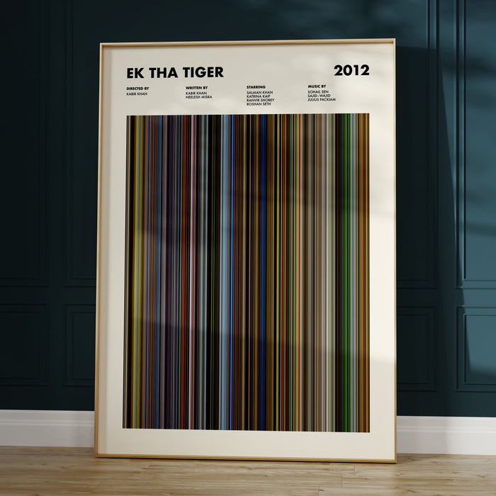 Ek Tha Tiger Movie Barcode Poster