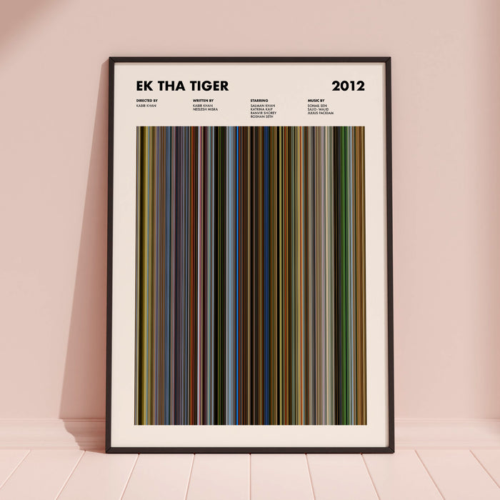 Ek Tha Tiger Movie Barcode Poster