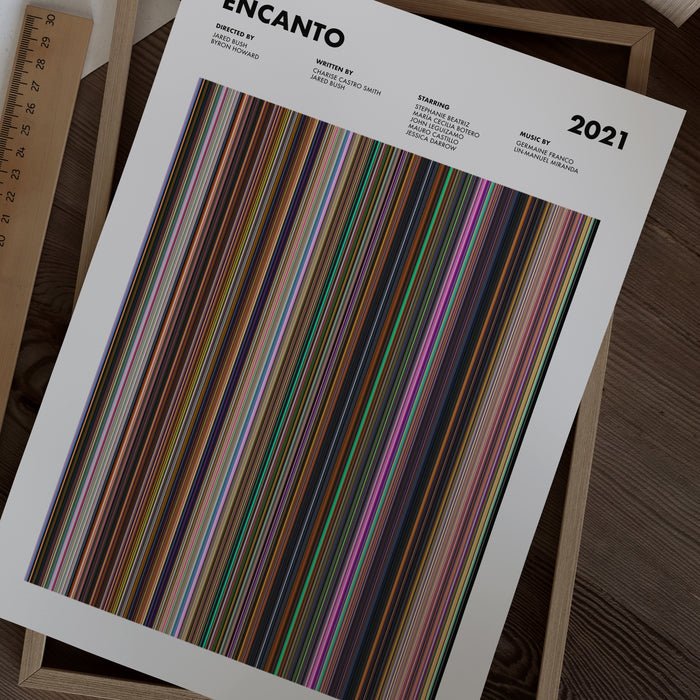 Encanto Movie Barcode Poster