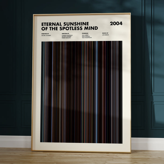 Eternal Sunshine Of The Spotless Mind Movie Barcode Poster
