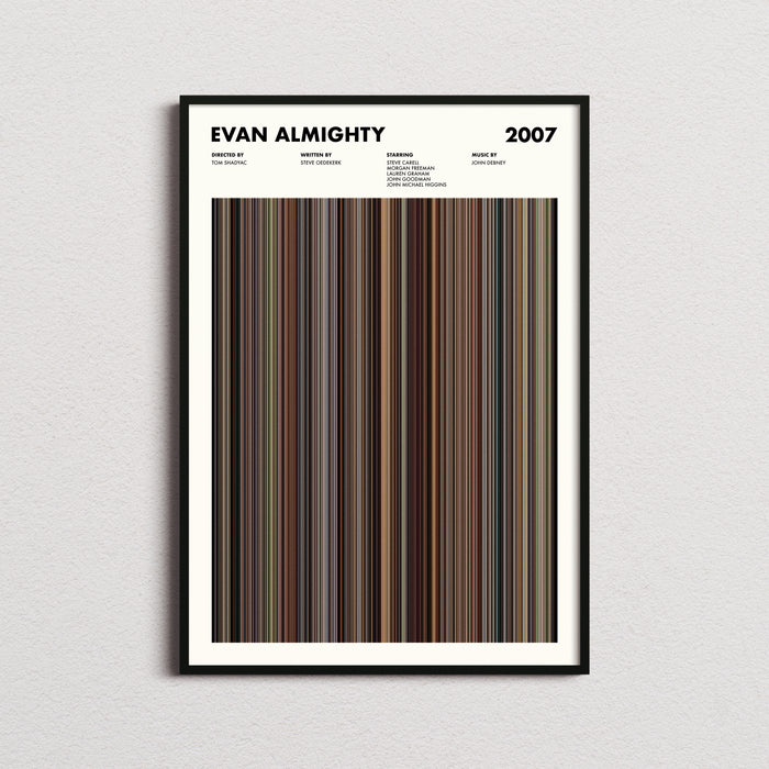 Evan Almighty Movie Barcode Poster