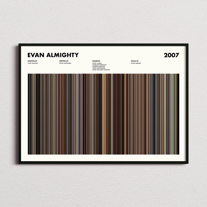 Evan Almighty Movie Barcode Poster