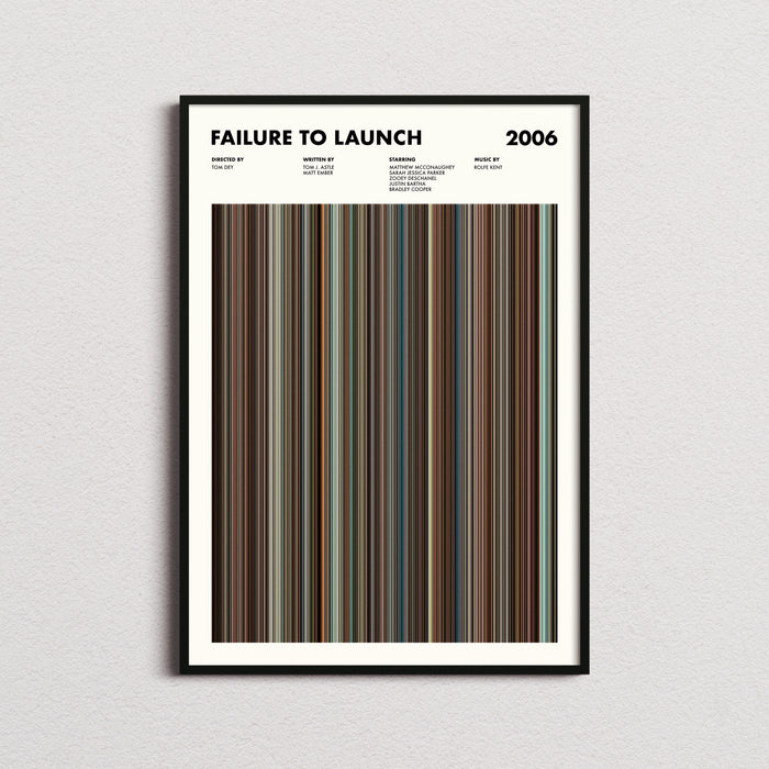Failure to Launch Movie Barcode Poster