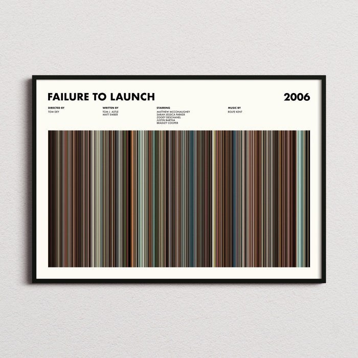 Failure to Launch Movie Barcode Poster