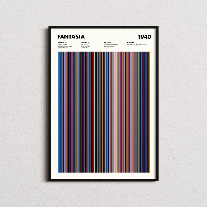 Fantasia Movie Barcode Poster