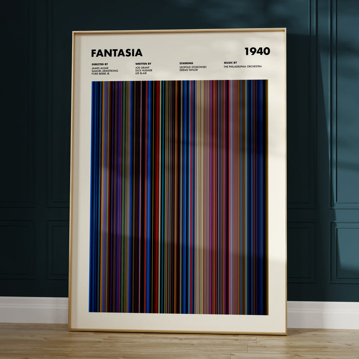 Fantasia Movie Barcode Poster
