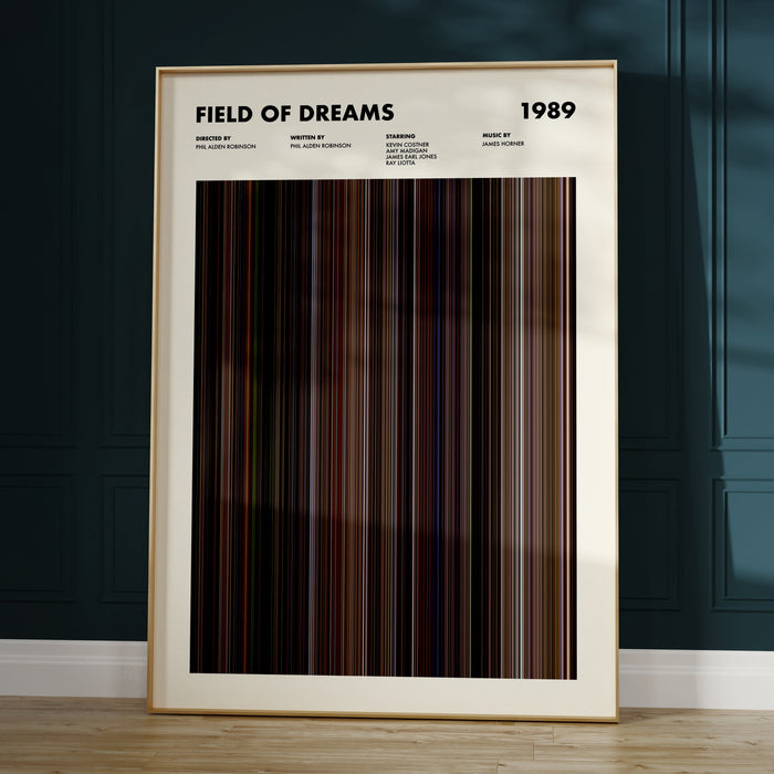 Field Of Dreams Movie Barcode Poster