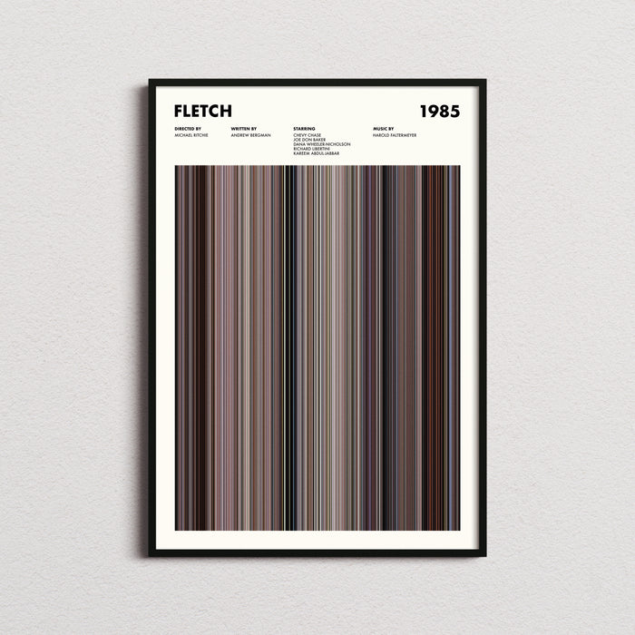 Fletch Movie Barcode Poster