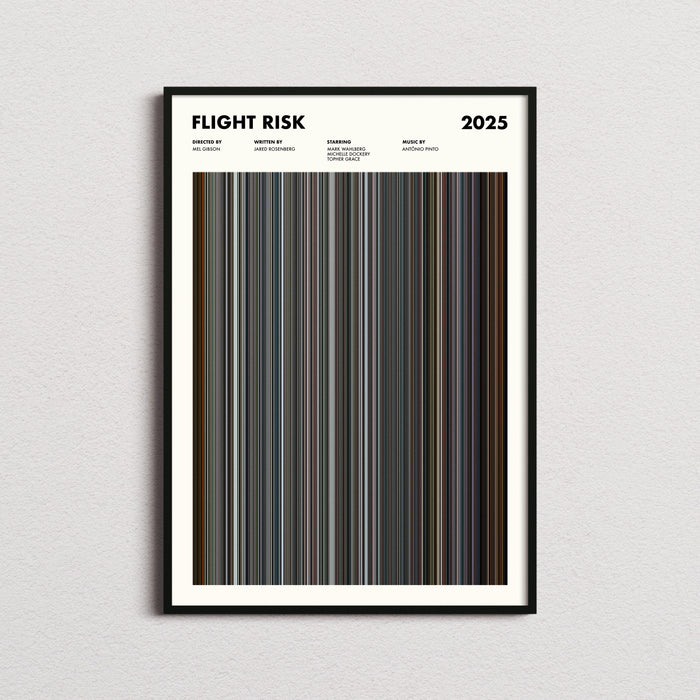 Flight Risk Movie Barcode Poster
