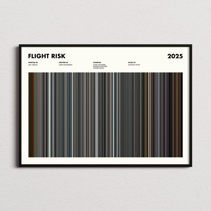 Flight Risk Movie Barcode Poster