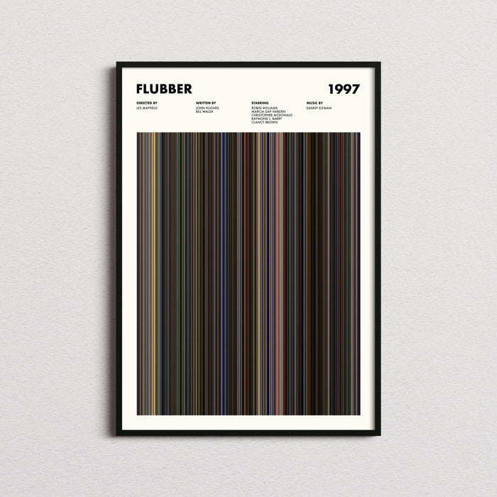 Flubber Movie Barcode Poster