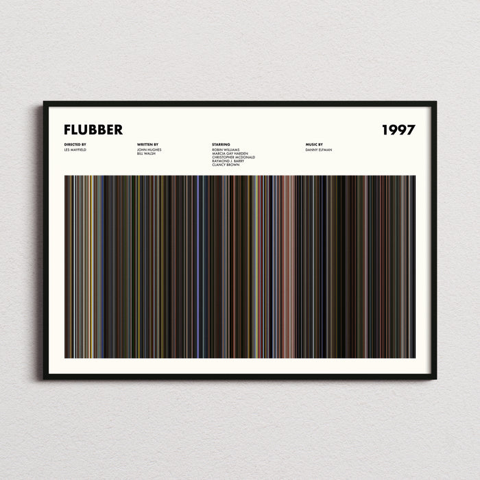Flubber Movie Barcode Poster
