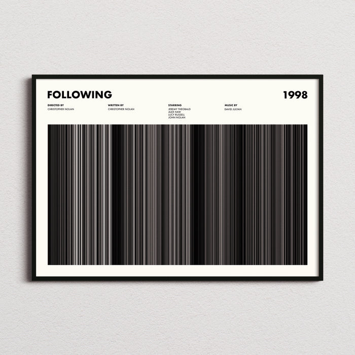 Following Movie Barcode Poster