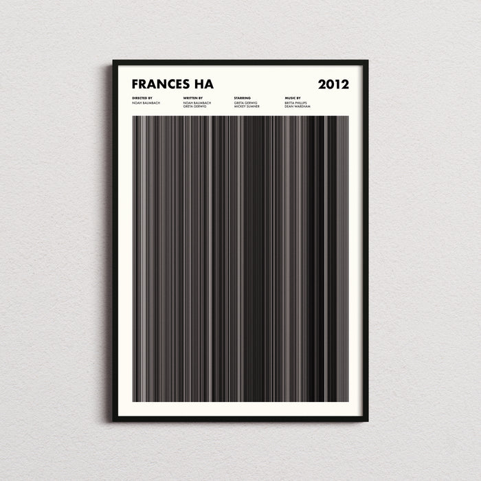 Frances Ha Movie Barcode Poster