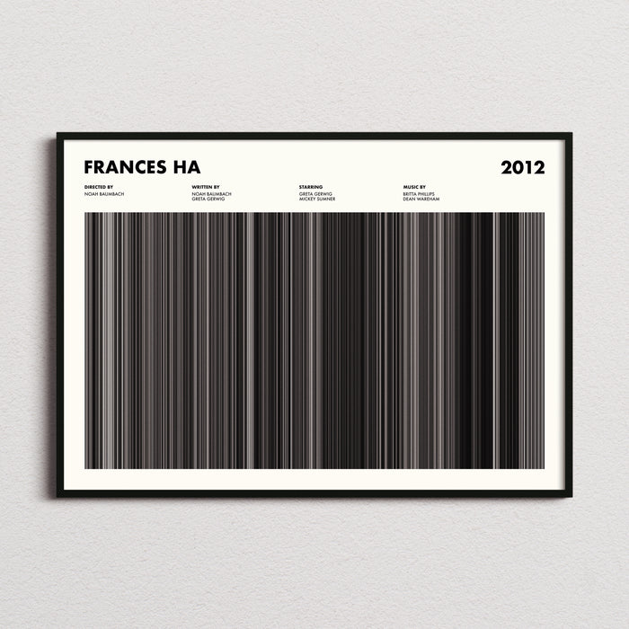 Frances Ha Movie Barcode Poster