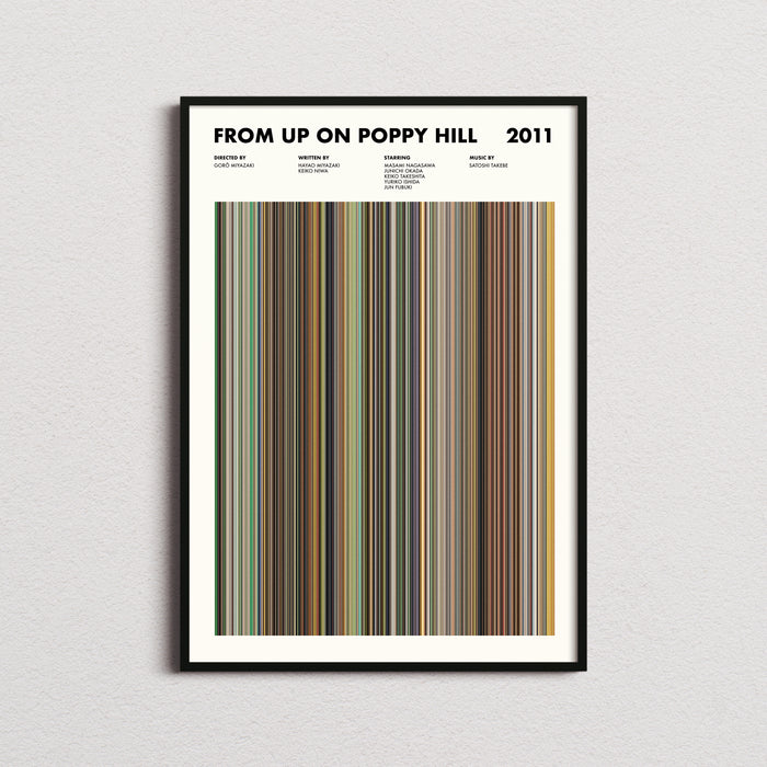 From Up On Poppy Hill Movie Barcode Poster