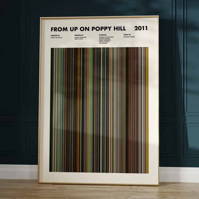 From Up On Poppy Hill Movie Barcode Poster