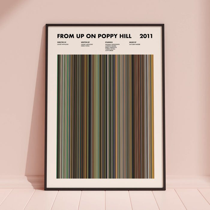 From Up On Poppy Hill Movie Barcode Poster