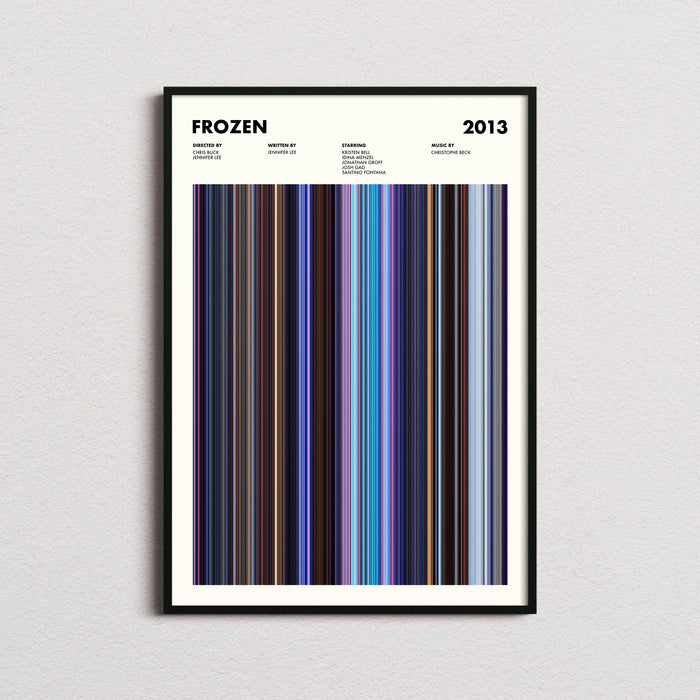 Frozen Movie Barcode Poster