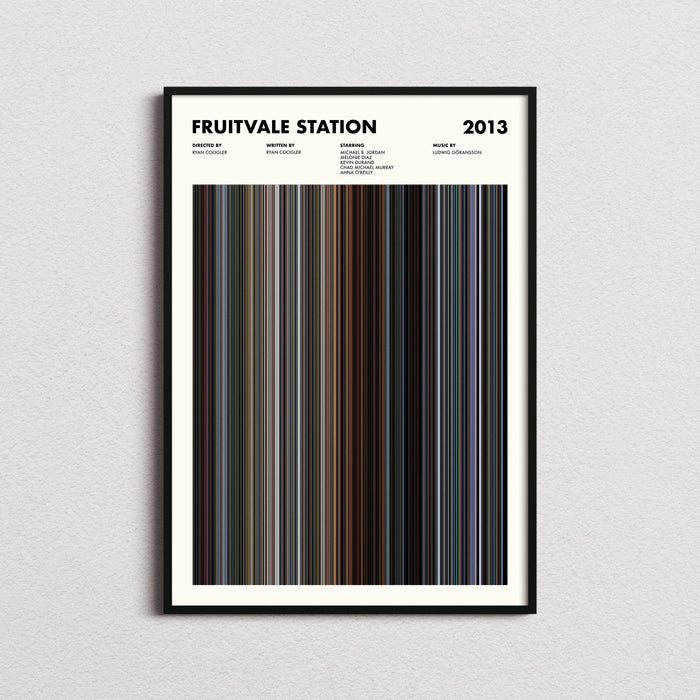 Fruitvale Station Movie Barcode Poster