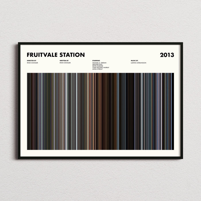 Fruitvale Station Movie Barcode Poster