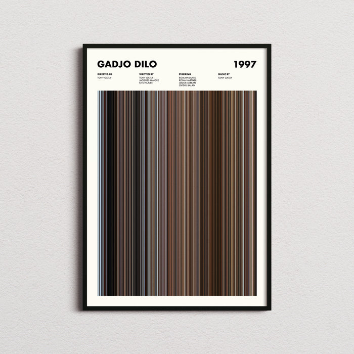 Gadjo Dilo Movie Barcode Poster