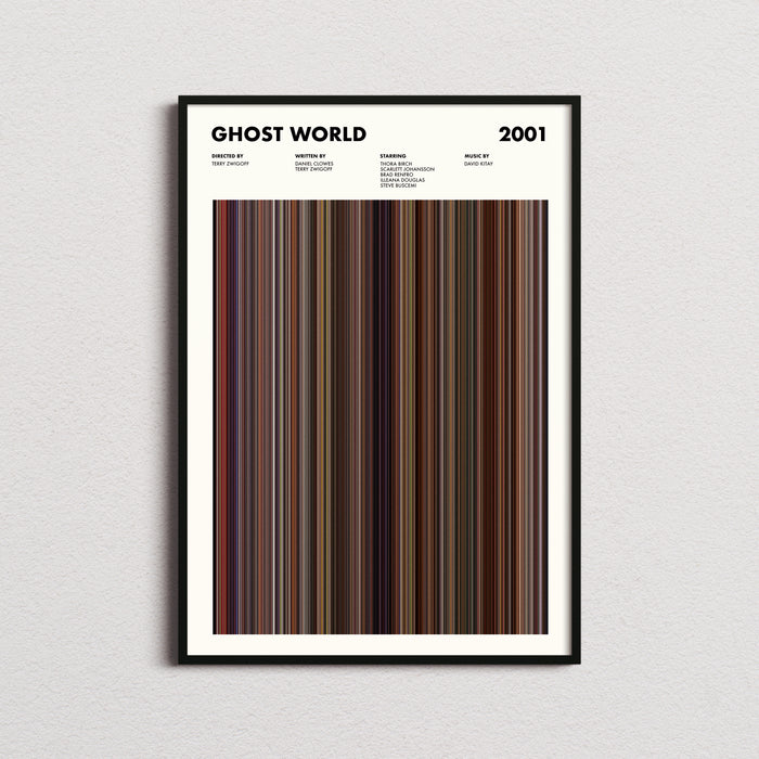 Ghost World Movie Barcode Poster