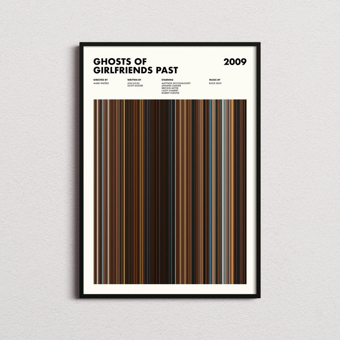 Ghosts of Girlfriends Past Movie Barcode Poster