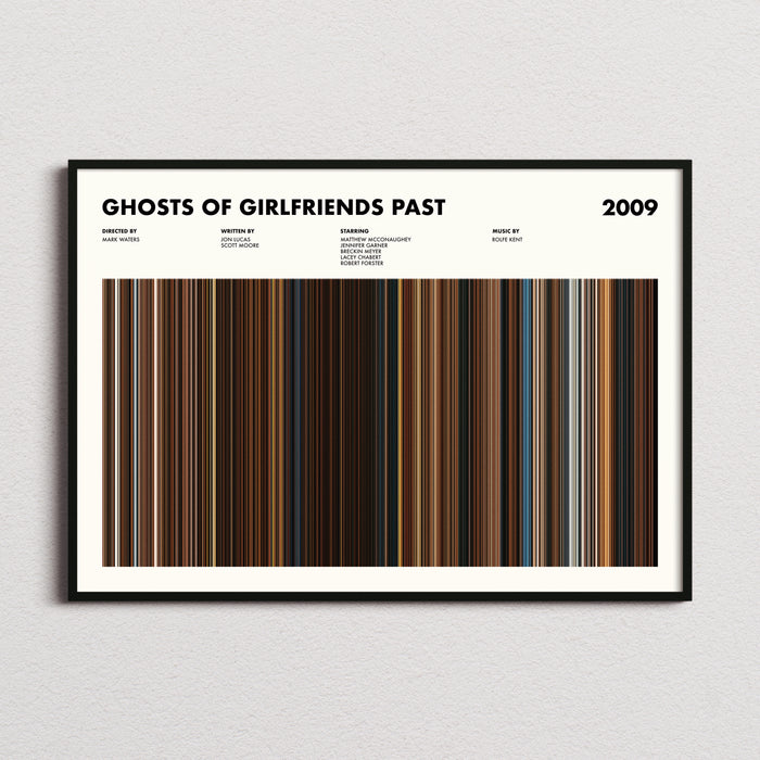 Ghosts of Girlfriends Past Movie Barcode Poster