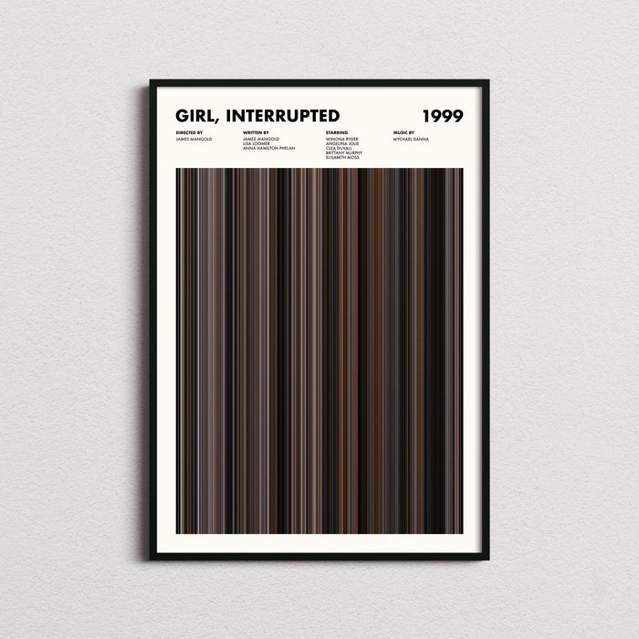 Girl Interrupted Movie Barcode Poster