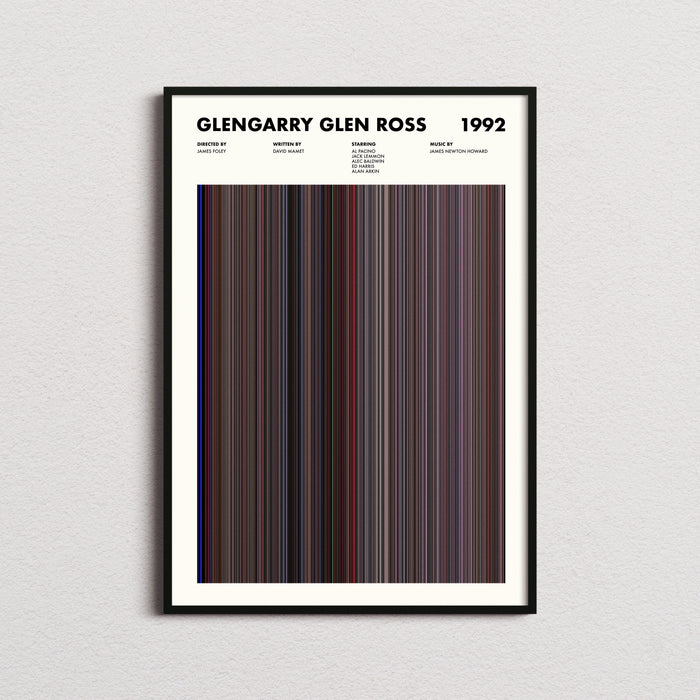 Glengarry Glen Ross Movie Barcode Poster