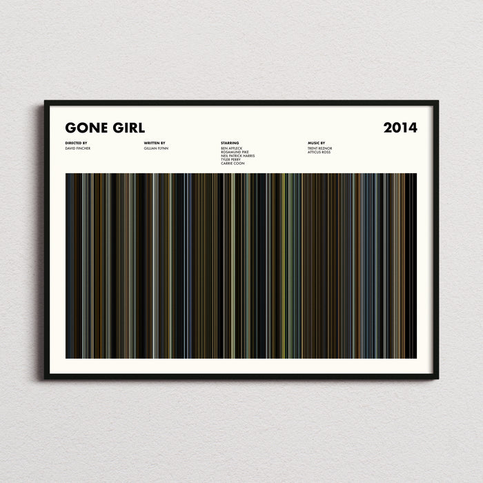 Gone Girl Movie Barcode Poster