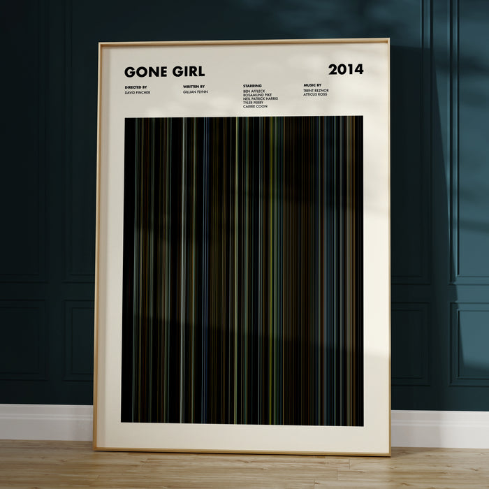 Gone Girl Movie Barcode Poster