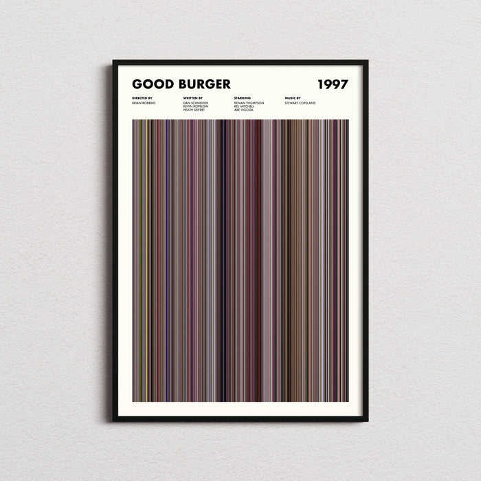 Good Burger Movie Barcode Poster