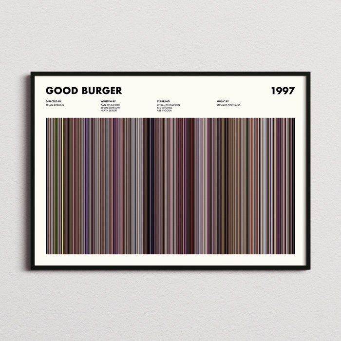 Good Burger Movie Barcode Poster