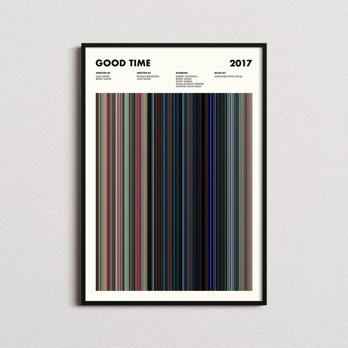 Good Time Movie Barcode Poster