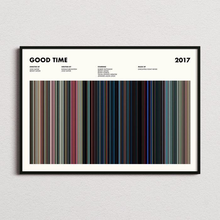 Good Time Movie Barcode Poster