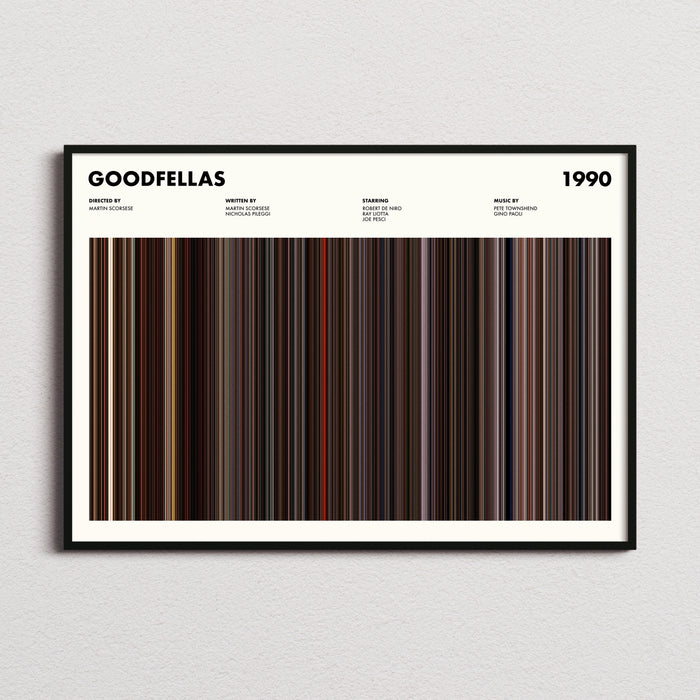 Goodfellas Movie Barcode Poster