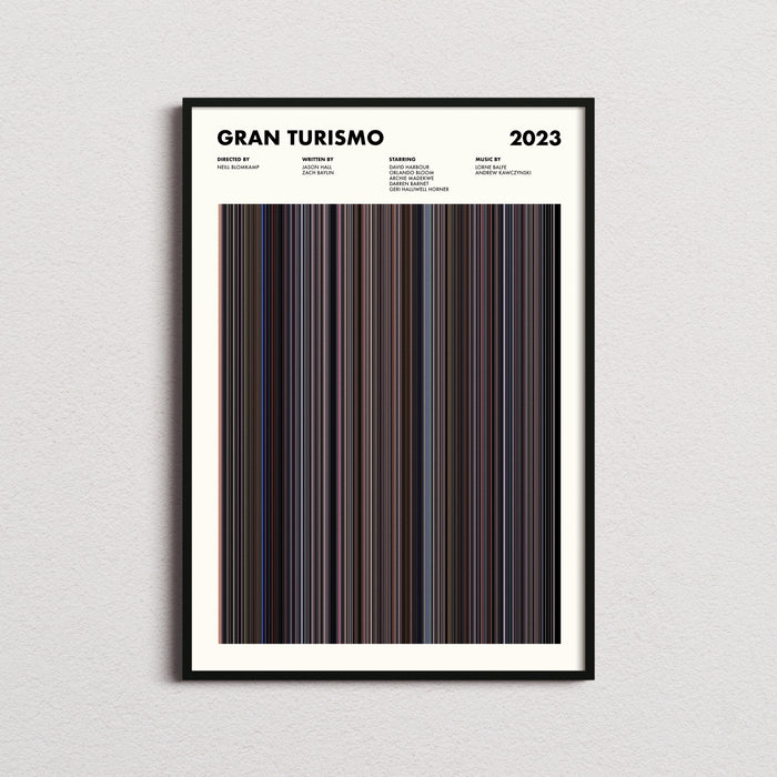 Gran Turismo Movie Barcode Poster