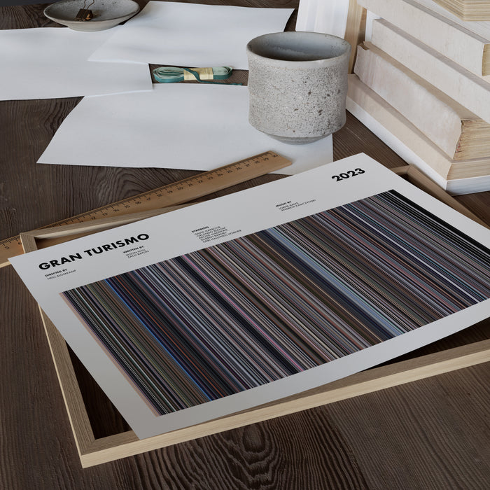 Gran Turismo Movie Barcode Poster