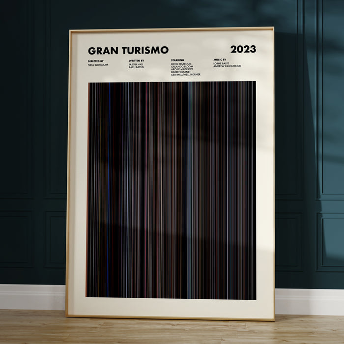 Gran Turismo Movie Barcode Poster