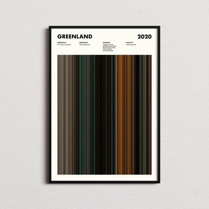 Greenland Movie Barcode Poster