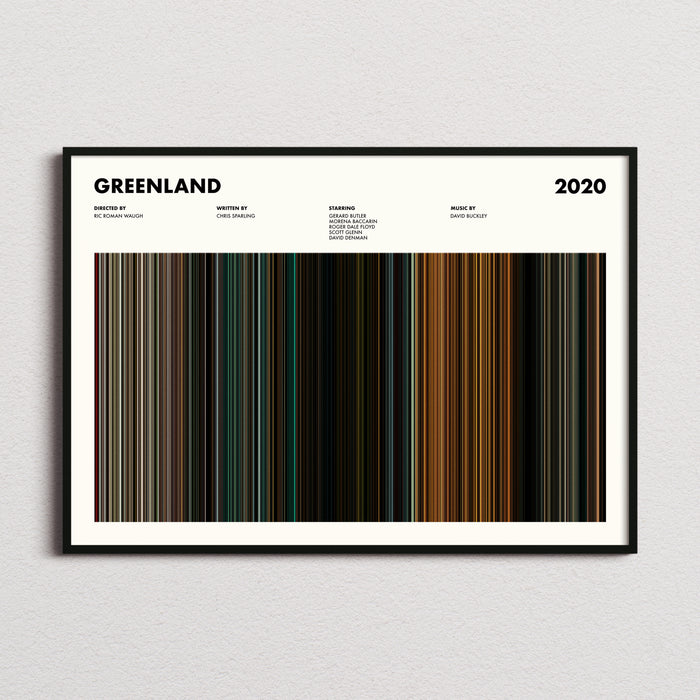 Greenland Movie Barcode Poster