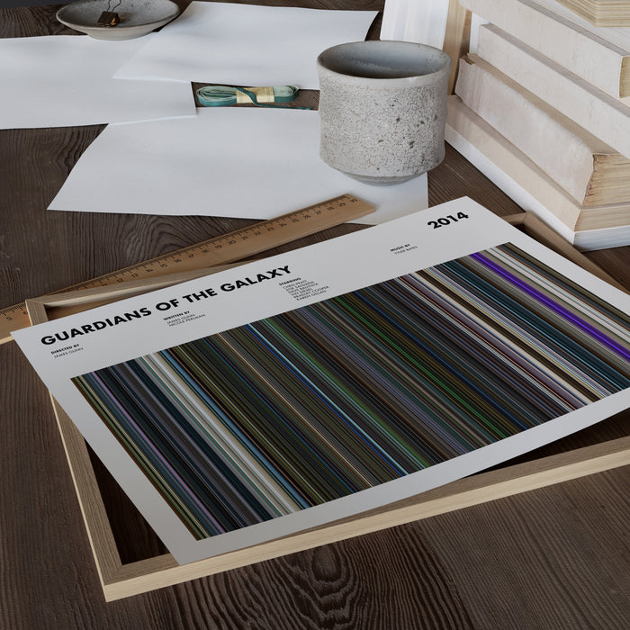 Guardians of the Galaxy Movie Barcode Poster