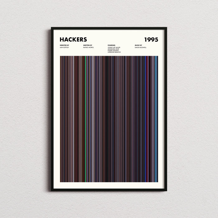 Hackers Movie Barcode Poster