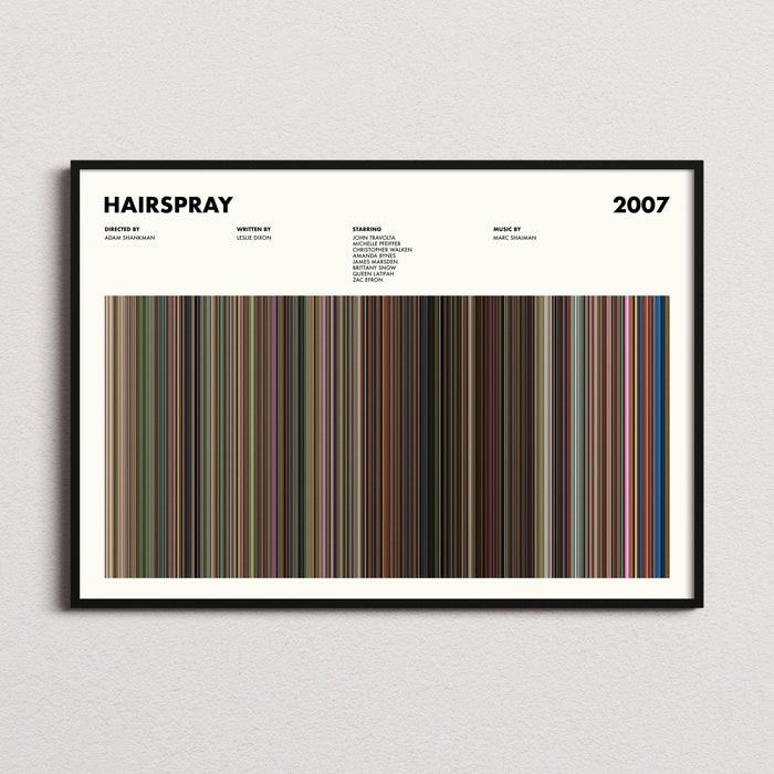 Hairspray 2007 Movie Barcode Poster