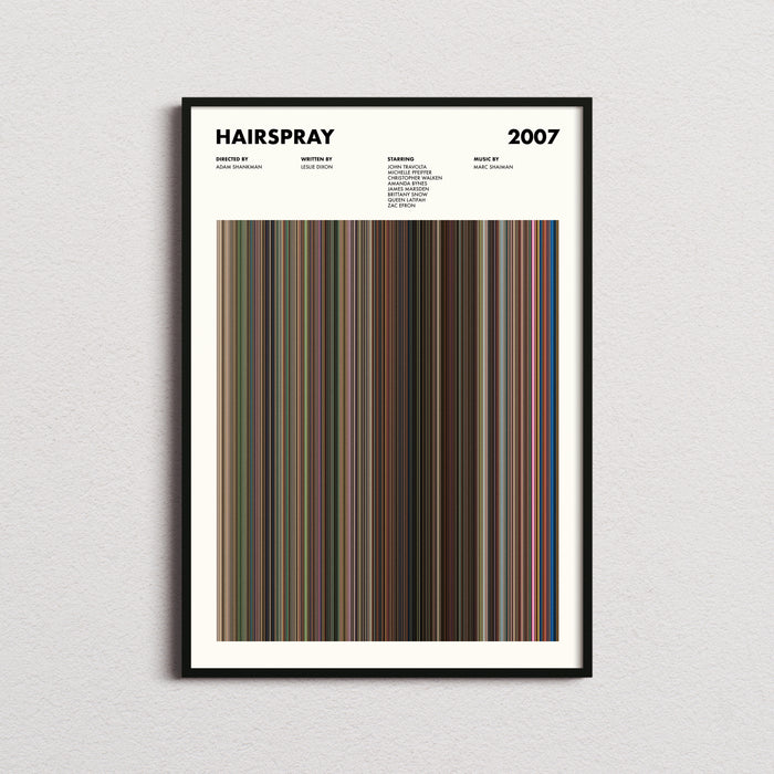 Hairspray 2007 Movie Barcode Poster