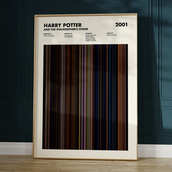 Harry Potter and the Philosopher's Stone Movie Barcode Poster