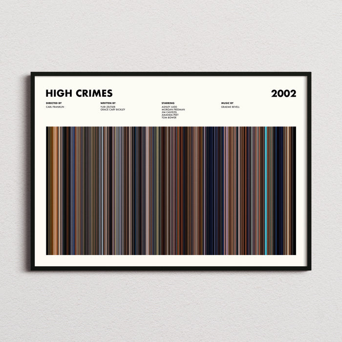 High Crimes Movie Barcode Poster